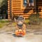Glitzhome; Glitzhome® 30" Halloween Metal Painted Highland Cow Yard Stake; Category:Halloween Yardstakes; Image:3